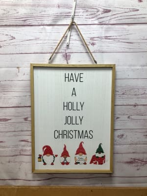 Double-Sided Christmas Wall Sign