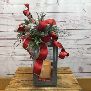 Peppermint Twist Silk (Artificial) Lantern Flower Bouquet