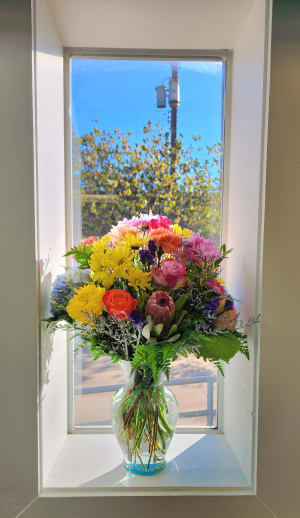 Sympathy Vase Arrangement Flower Bouquet