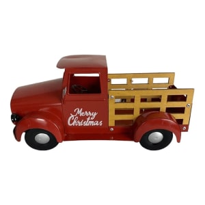 Vintage Christmas Truck Flower Bouquet