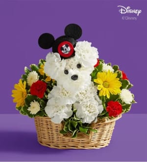 a-DOG-able Disney Mickey Mouse Flower Bouquet