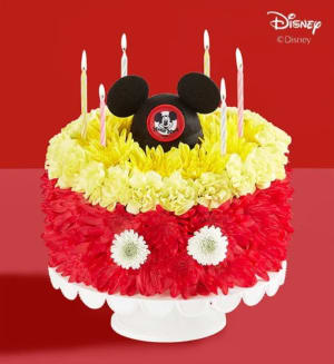 Disney Mickey Mouse Flower Cake Flower Bouquet