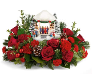 Thomas Kinkade 2023 Sweet Sounds of Christmas Flower Bouquet