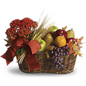 Happy Harvest Basket Flower Bouquet