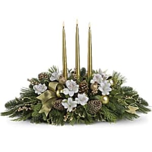 Royal Christmas Centerpiece Flower Bouquet