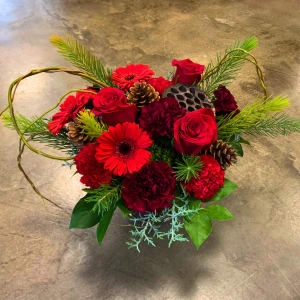 Crimson Christmas Flower Bouquet