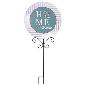 Enamel Painted Metal Cardinal Stakes Flower Arrangement Enamel Painted Metal Cardinal Stakes Flower Bouquet