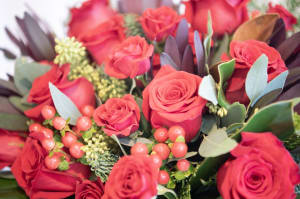 Elf's Maroon Moment Flower Bouquet