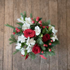 Holly Jolly Delight Flower Bouquet