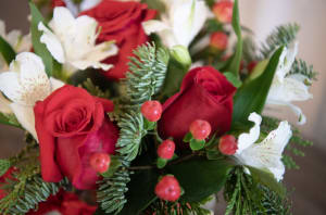 Holly Jolly Delight Flower Bouquet