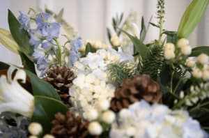 Frosty Forest Arrangement Flower Bouquet