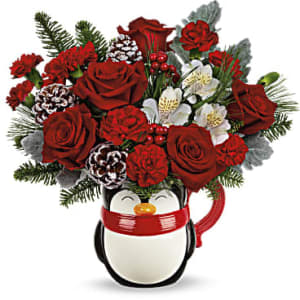 Teleflora's Send A Hug Snowy Smiles Bouquet Flower Bouquet