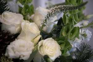 Snow-Capped Elegance Flower Bouquet