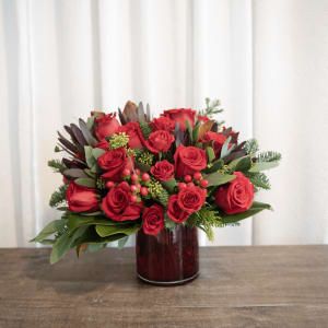 Elf's Maroon Moment Flower Bouquet