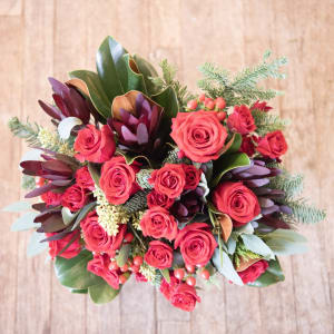 Elf's Maroon Moment Flower Bouquet