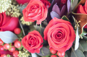 Elf's Maroon Moment Flower Bouquet