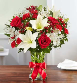 Fields of Europe Christmas Flower Bouquet