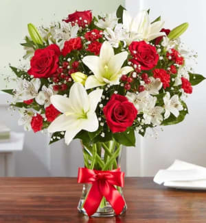 Fields of Europe Christmas Flower Bouquet