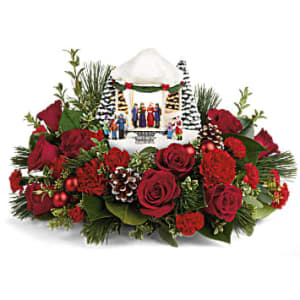 Thomas Kinkade's Sweet Sounds of Christmas Flower Bouquet