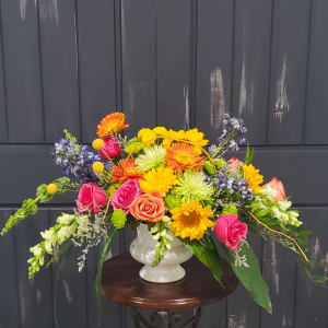 Seasons of Change Arched Sympathy Arrangement Flower Bouquet