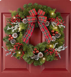 Christmas Traditions Wreath Flower Bouquet