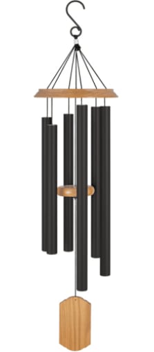 Black Signature Symphonies Wind Chime Flower Bouquet