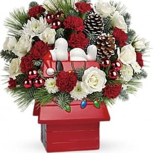 Snoopy's Cookie Jar by Teleflora Flower Bouquet