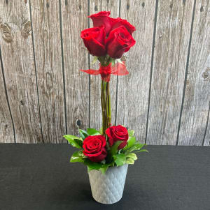 Rose Topiary Flower Bouquet