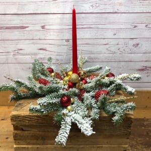 Holiday Magic Centerpiece Wreath Flower Bouquet