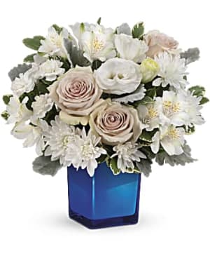 Serene Sky Flower Bouquet