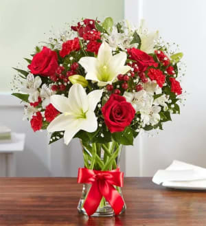 Fields of Europe Christmas Flower Bouquet