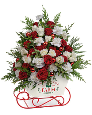 Teleflora's Joyful Holiday Tree Bouquet Flower Bouquet