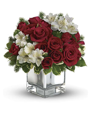 Teleflora's Christmas Blush Bouquet Flower Bouquet