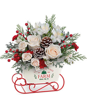 Teleflora's Winter Sleigh Bouquet Flower Bouquet