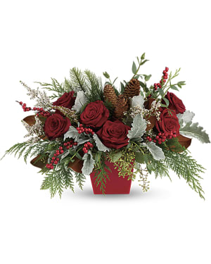Winter Blooms Centerpiece Flower Bouquet