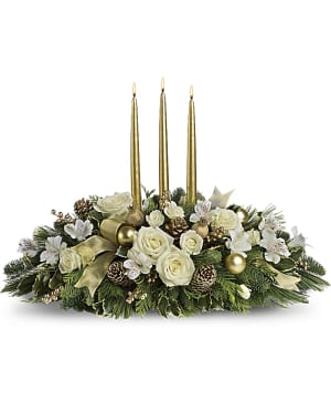 Royal Christmas Centerpiece Flower Bouquet