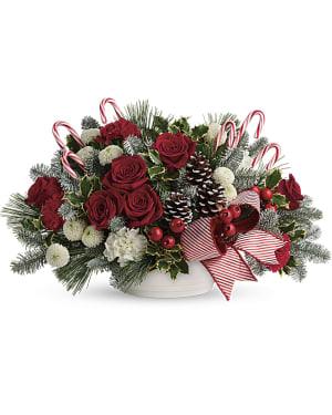 Jolly Candy Cane Bouquet Flower Bouquet