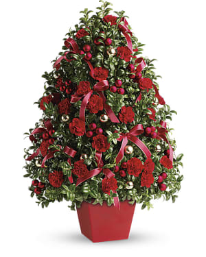 Deck The Halls Tree Flower Bouquet