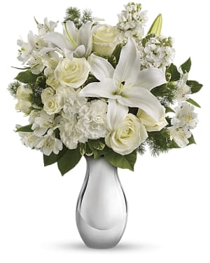 Teleflora's Shimmering White Bouquet Flower Bouquet