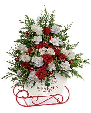 Teleflora's Joyful Holiday Tree Bouquet Flower Bouquet