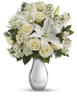 Teleflora's Shimmering White Bouquet Flower Bouquet