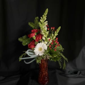Berries and Cream Flower Bouquet