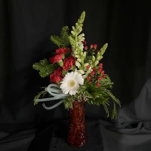 Berries and Cream Flower Bouquet
