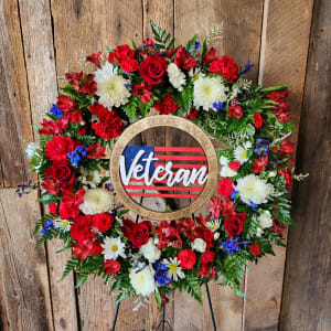 Veteran Honor Wreath Flower Bouquet