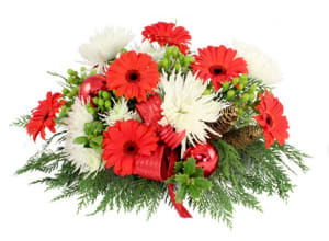 "All I Want for Christmas" Centerpiece Flower Bouquet