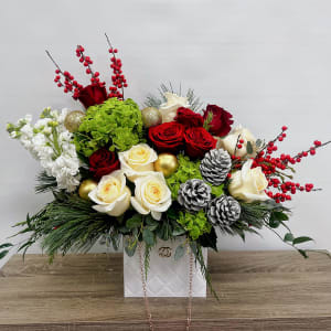 Luxury-Inspired Custom Purse - Xmas Flower Bouquet