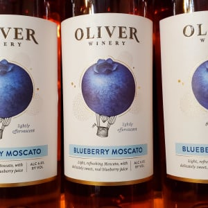 Oliver Winery Blueberry Moscato Flower Bouquet