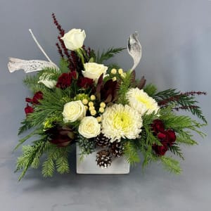 White Snow Winter by Rathbone's Flair Flowers Flower Bouquet