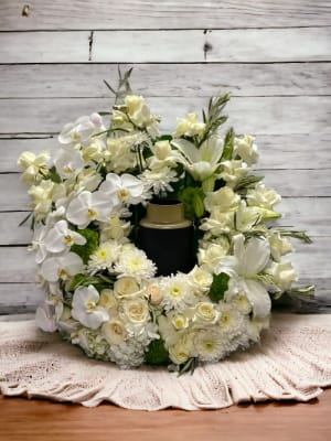 Funeral Urn Decor Flower Bouquet