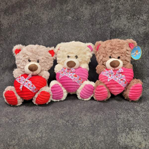 GAPV3110CR - GIFT HEART TEDDY BEAR CREAM